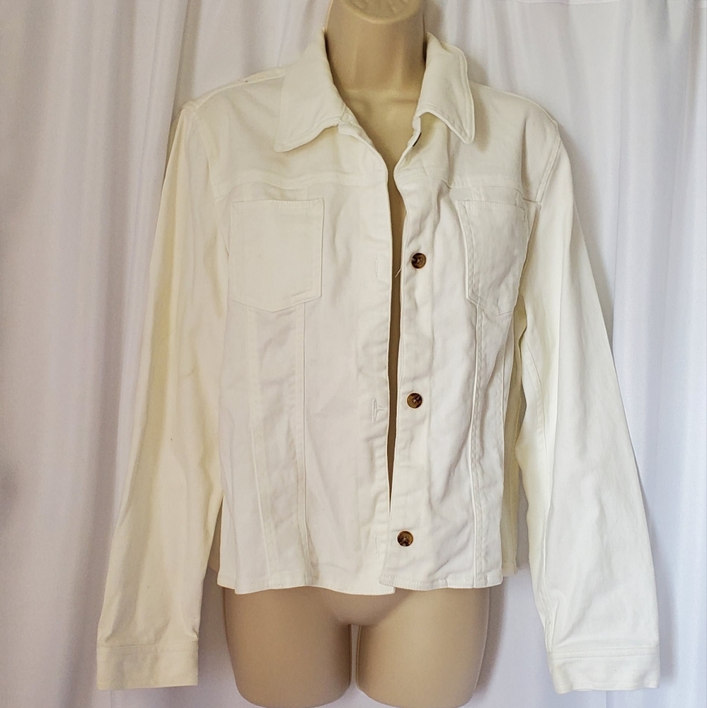 Denim cream jacket